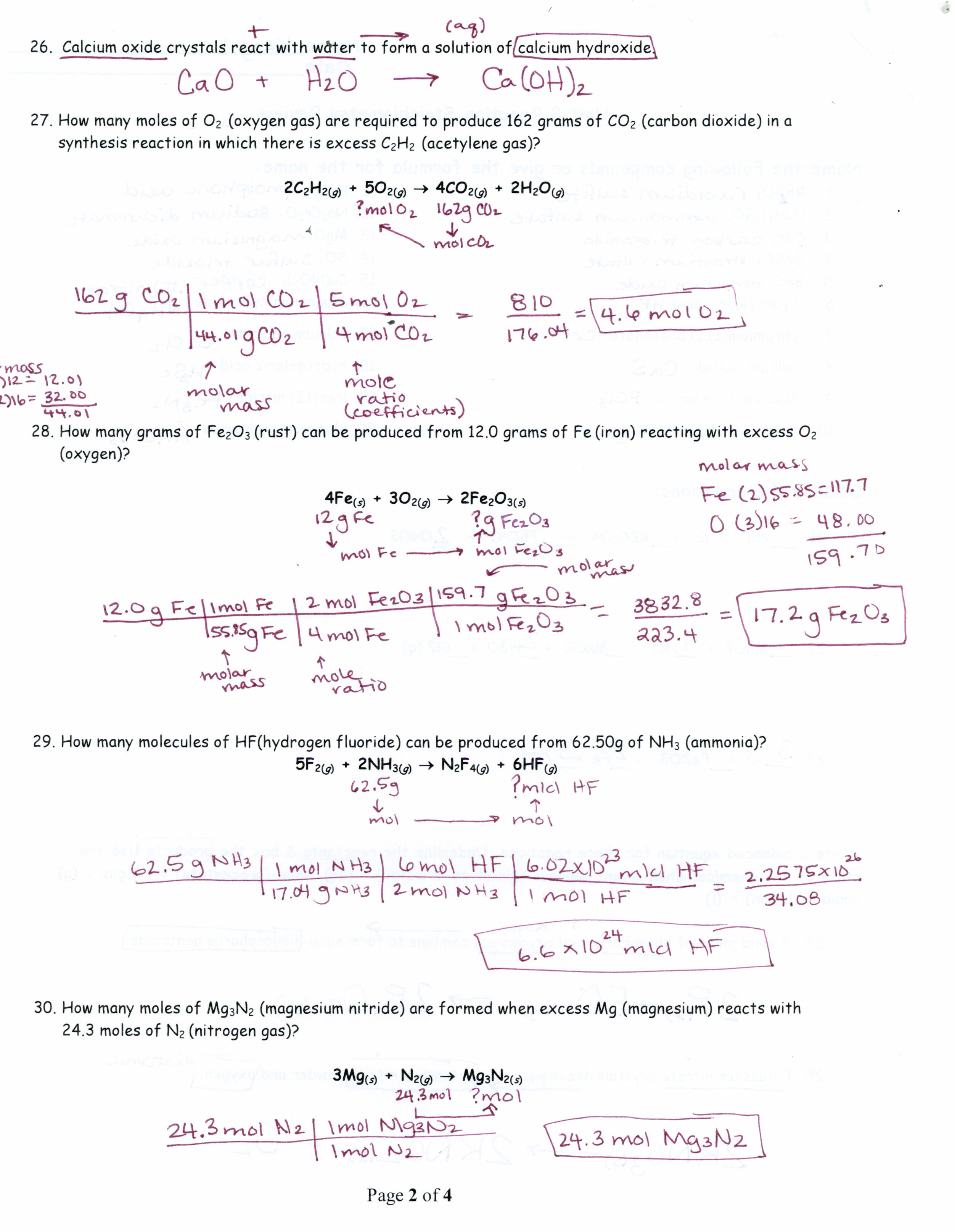 reaction-stoichiometry-and-percent-yield-lab-answers